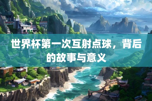 世界杯第一次互射点球，背后的故事与意义