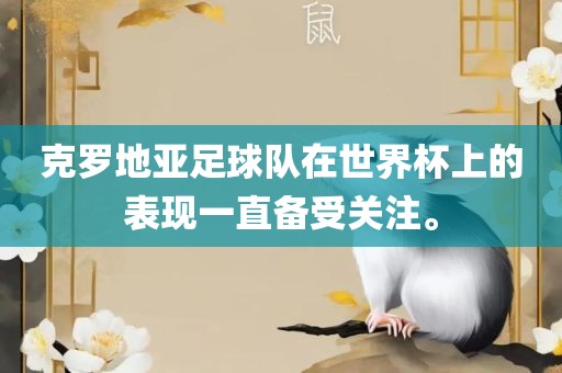 克罗地亚足球队在世界杯上的表现一直备受关注。