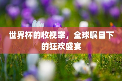 世界杯的收视率，全球瞩目下的狂欢盛宴
