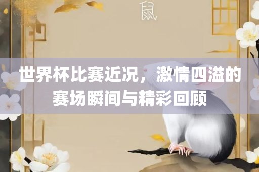 世界杯比赛近况，激情四溢的赛场瞬吉安市靖泰电力工程有限公司间与精彩回顾
