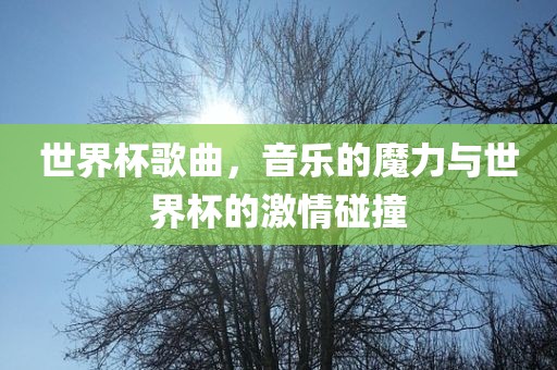 世界杯歌曲，音乐的魔力与世界杯的激情碰撞