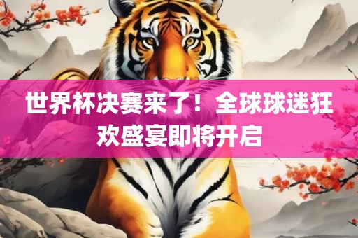 世界杯决赛来了！全球球迷狂欢盛宴即将开启