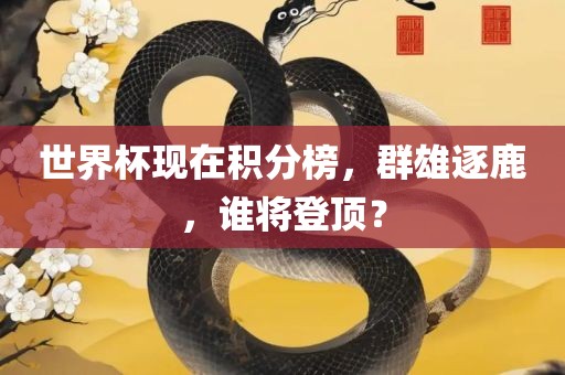世界杯现在积分榜，群雄逐鹿，谁将登顶？